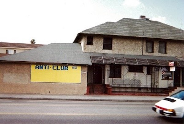 Front of the Anti-Club on Melrose, taken 1995