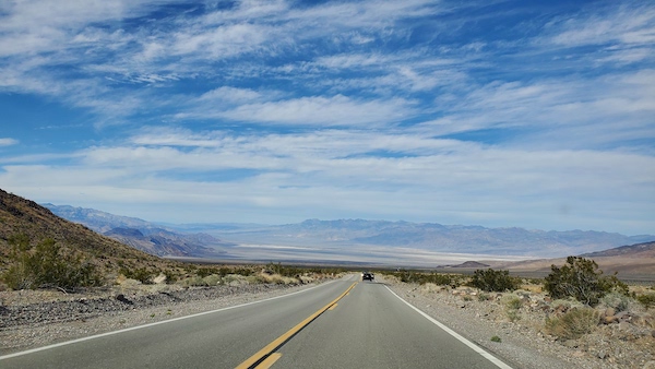 Descending Towne Pass into the actual Death Valley.